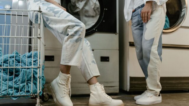white sneakers laundry