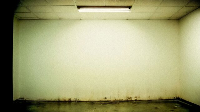water stained ceiling